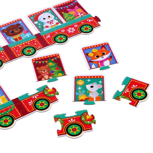 Фигурный пазл Новогодний экспресс, 19 деталей - Puzzle time фото 3