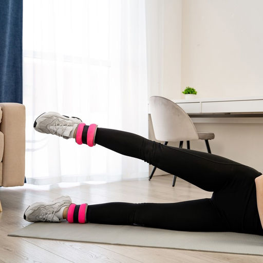 Утяжелители неопреновые ONLYTOP, 2 шт. × 0.25 кг, цвет розовый