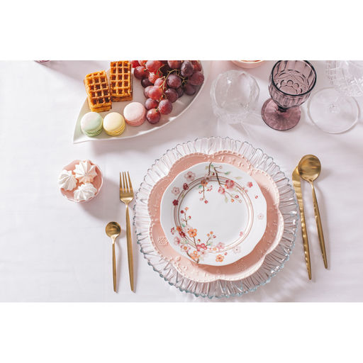 Столовые приборы Magistro Фолк, 4 предмета, нержавеющая сталь, золотистые  фото 9