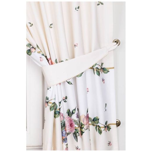 КОМПЛЕКТ ШТОР КУХОННЫХ ИЗ 2-Х ШТ НА ШТОРНОЙ ЛЕНТЕ, ВИНТАЖ143Х180 ,КРЕМ,100 - Lefard фото 3