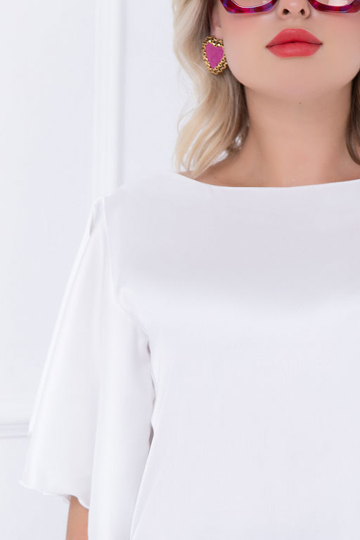 БЛУЗКА ВЕРЧЕЛЛИ (ВАЙТ ДАЙМОНД) - Bellovera фото 5