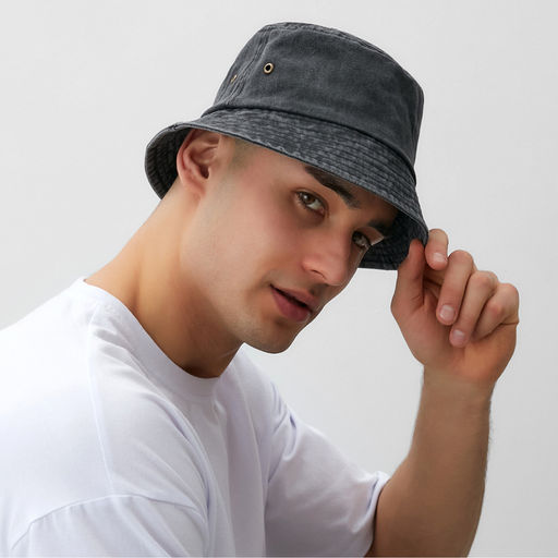 Панама однотонная MINAKU цвет серый, размер 56-58