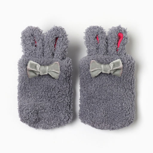 Носки для девочки махровые MINAKU, серые, размер 11
