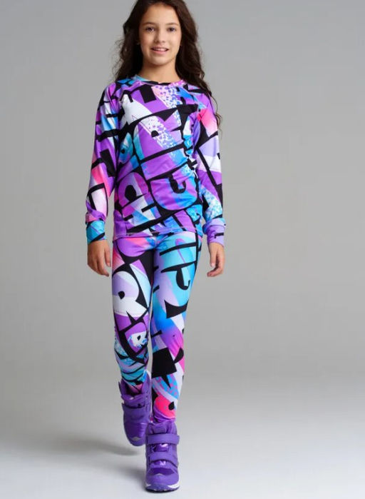 32321464 Термокомплект для девочек: брюки, толстовка