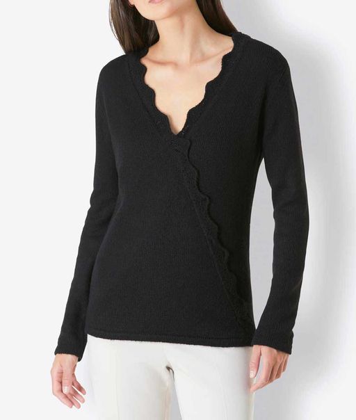 Пуловер, черный - Linea tesini фото 3