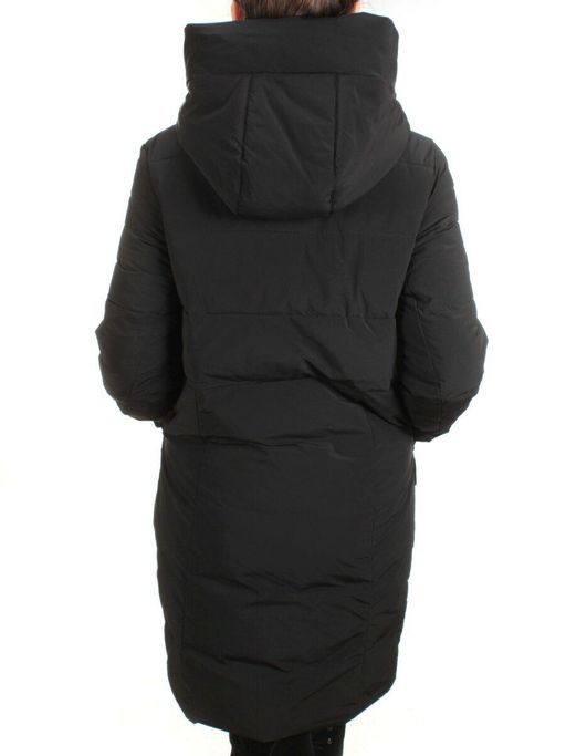 21-972 BLACK Пальто зимнее женское AIKESDFRS