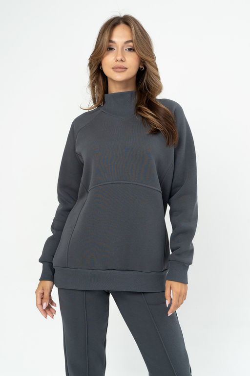 Джемпер женский 432L17 графит - Solo mio фото 3