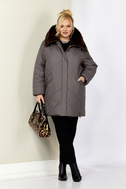 Куртка SHETTI 2205 серо-лиловый