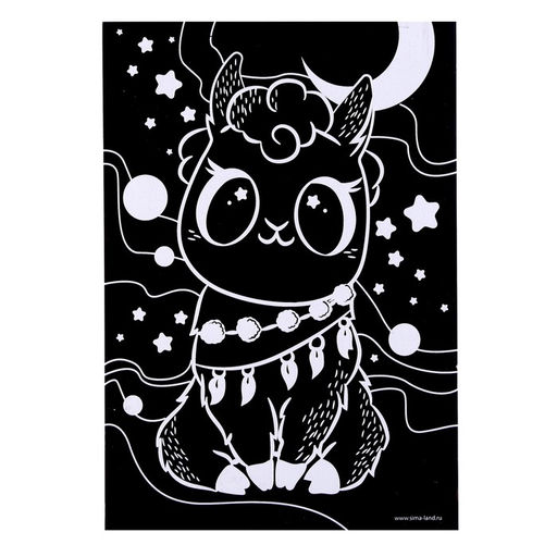 Набор для творчества: гравюра и раскраска объёмная из пластика Весёлые животные - Школа талантов фото 4