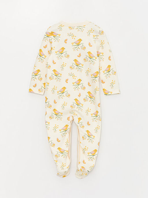 Bisiklet Yaka Bask?l? K?z Bebek Hastane ??k?? Seti 4l? - Waikiki фото 3