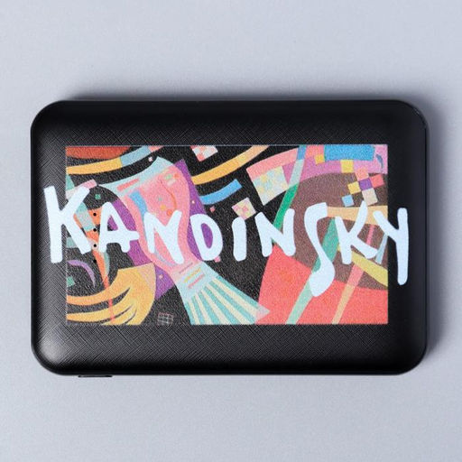 Набор маска для сна, наушники вакуумные и внешний аккумулятор 5000 mAh Кандинский, 20,5 х 16,5 см - Like me фото 8