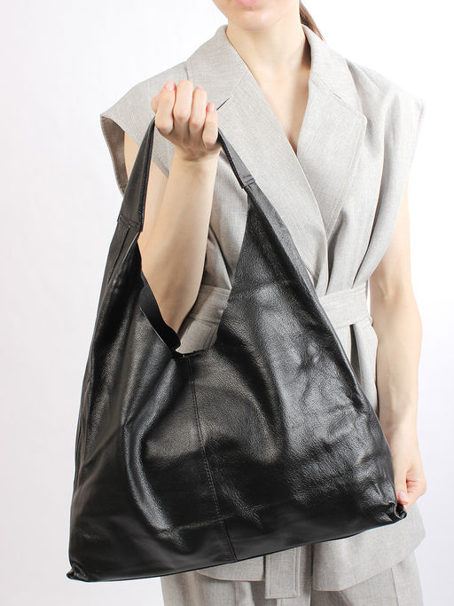 LACCOMA сумка НИ8150-черный натуральная кожа  фото 3