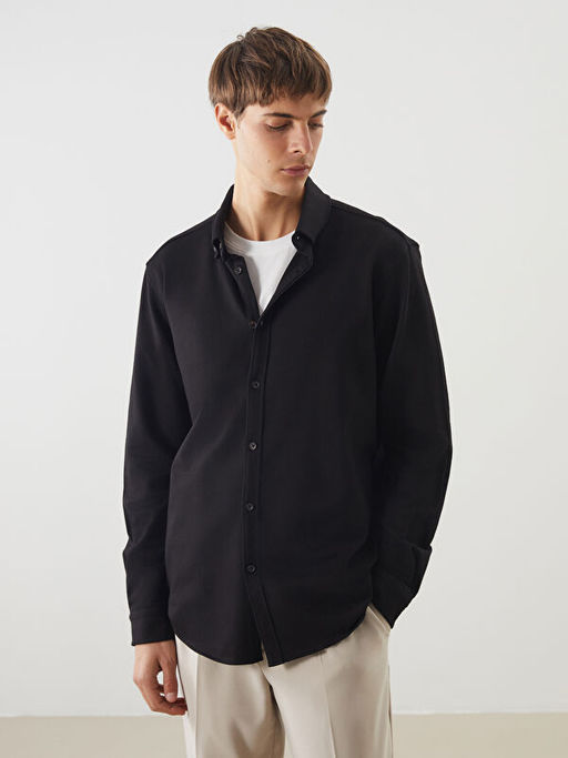 Slim Fit Uzun Kollu Erkek G?mlek