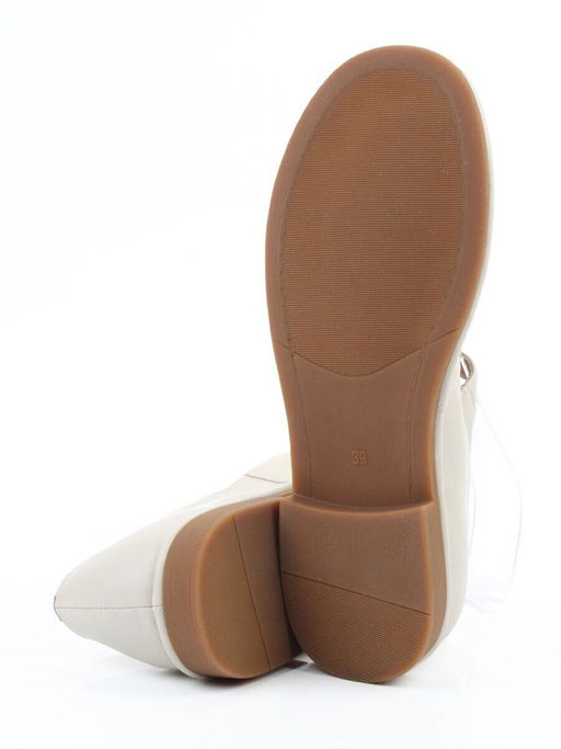 06-DLG27-2 LT. BEIGE Туфли женские (натуральная кожа)