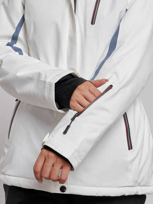 Горнолыжный костюм женский зимний белого цвета 03350Bl - Chunmai фото 8