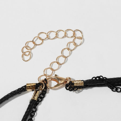 Кулон «Эксклюзив», ромб, белый в золоте, 37 см