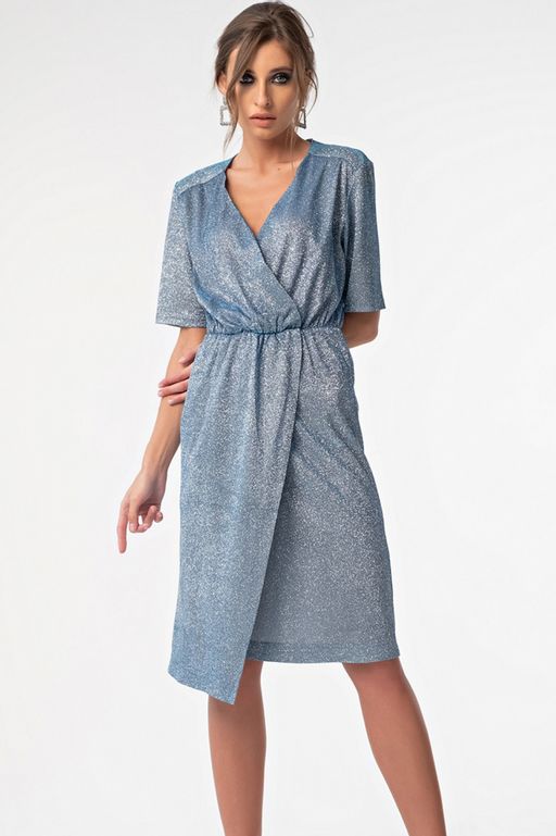 Платье из ткани с напылением - Fly фото 2