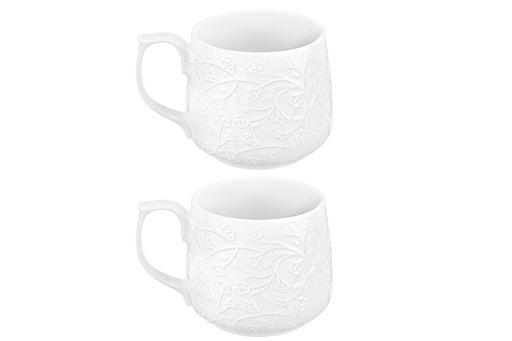 Набор кружек 2 пр. 500 мл 13,5*10*9 см Веточки-цветочки, фарфор - Elan gallery фото 5