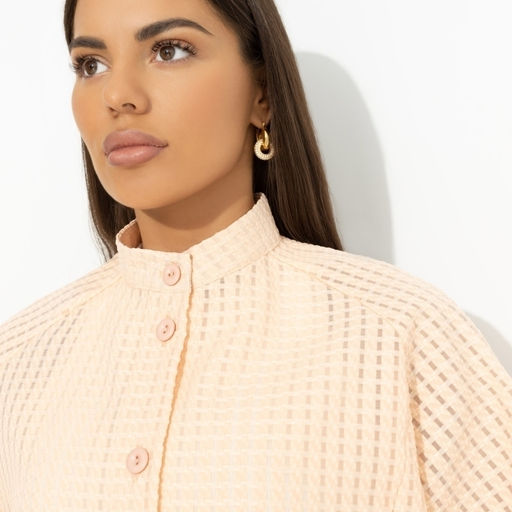 Бомбер фактурный из органзы Неоновая нежность - Charutti фото 3