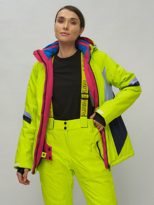 Горнолыжный костюм женский салатового цвета 02201Sl - Chunmai фото 17