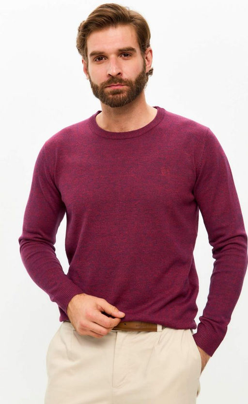 Джемпер F121-15-812 bordo melange - Fine joyce фото 7