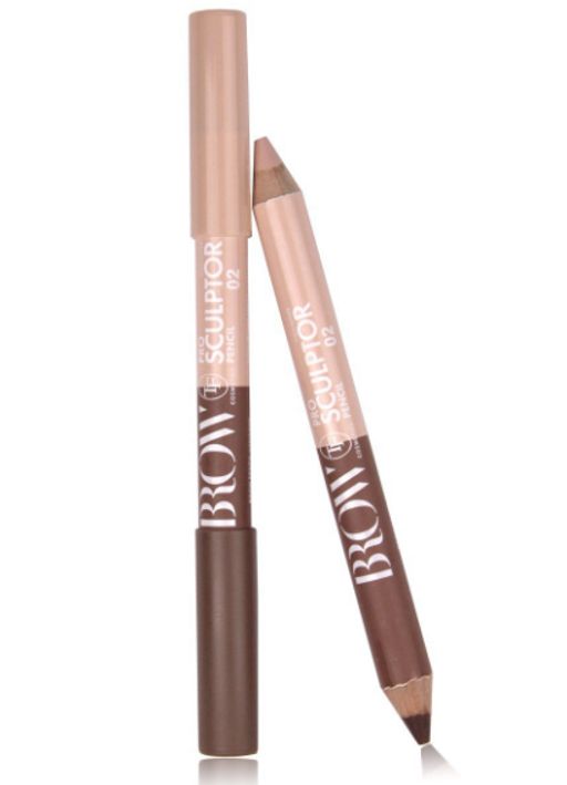 TF Карандаш для бровей двусторонний тон 02 темный-блонд CW213 BROW PRO SCULPTOR PENCIL - Triumf фото 2