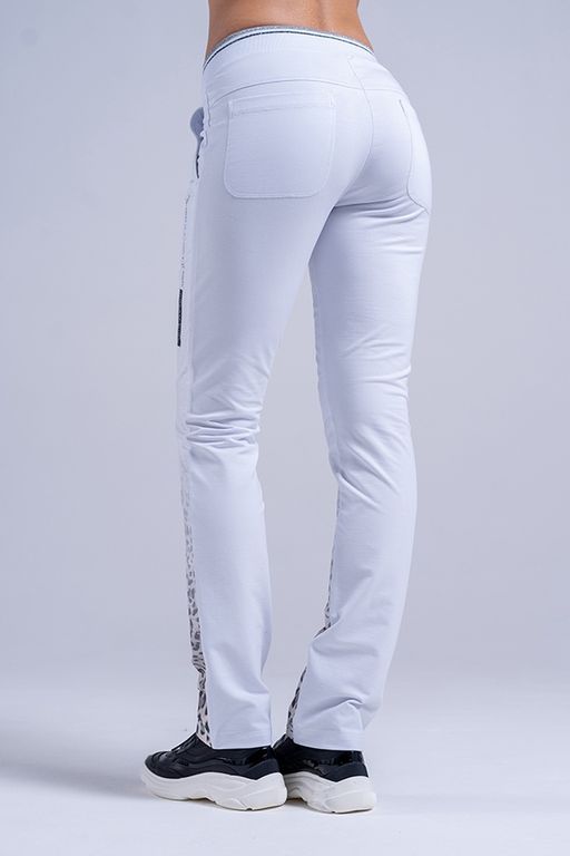 .Брюки М-406 Леопард белые - А+б коллекция фото 12