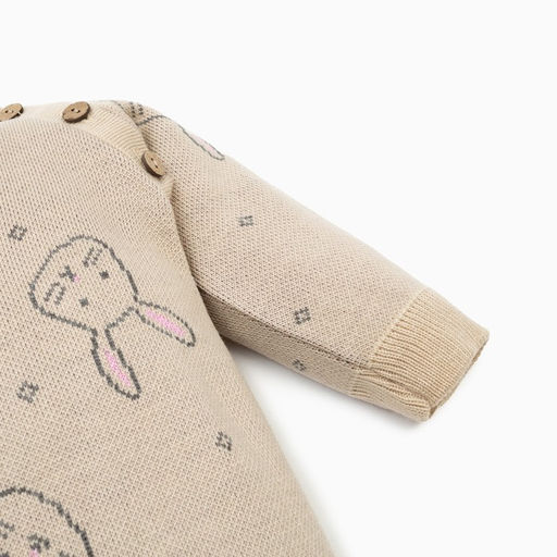 Комбинезон вязаный Крошка Я Зайчики, рост 80-86 см  фото 4