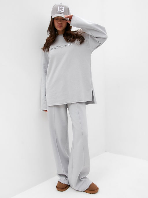 Брюки женские MIST Cozy style, серые, размер 48