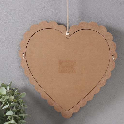 Панно настенное МДФ Меловая доска. Сердце, декор, с прищепками, 1?28.5?29.5 см