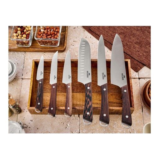 Нож для стейка Walmer Wenge 13 см, цвет темное дерево  фото 4