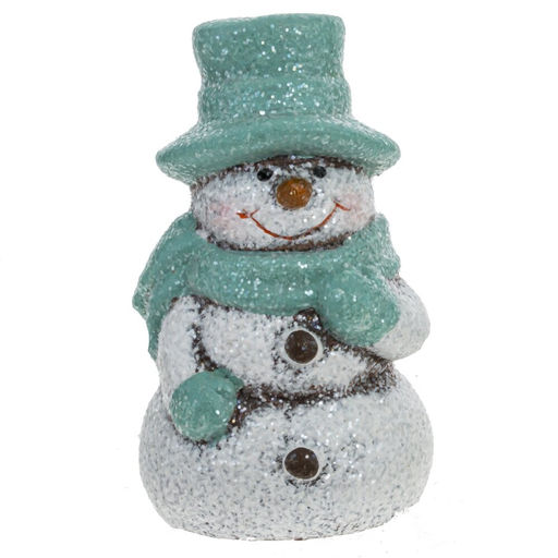 Фигурка декоративная "Снеговик" / "Пингвин" (блок 24шт), L3,5 W3 H6,5 см, 6в.