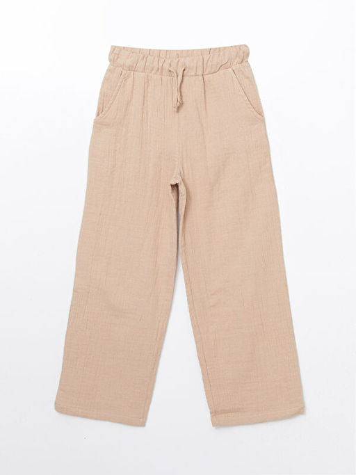 Beli Lastikli Dokulu K?z ?ocuk Pantolon