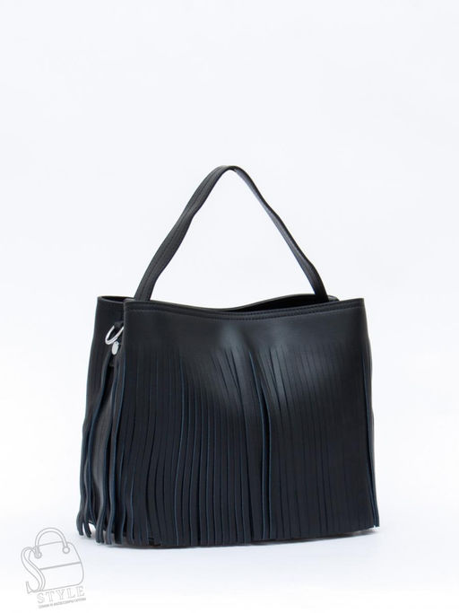 Сумка женская кожаная 2385-1Y black Polina&Eiterou