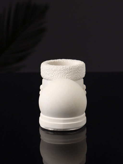 Подсвечник на 1 свечу Валенок, 10?7?6 см, натуральный, гипс