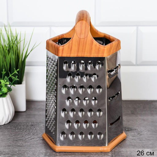 Терка 6 граней 22,5х14 см / DE-795 /уп 72/ - Галеонтрейд фото 2