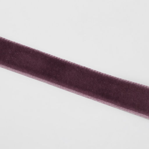 Лента бархатная, 10 мм, 181 м, сиреневый №199 - Арт узор фото 3