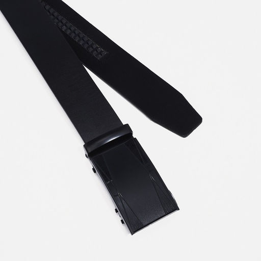 Ремень мужской, ширина 4 см, автомат, пряжка металл, цвет чёрный - Simaland фото 2
