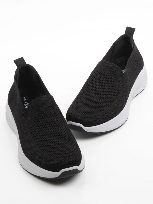 05-TEX-D04-02 BLACK Полуботинки спортивные летние мужские (текстиль)