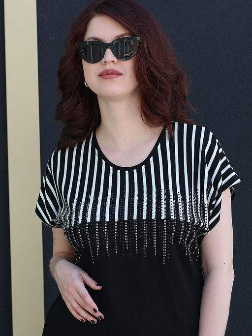 Нарядное летнее платье со стразами женское - Almond фото 4