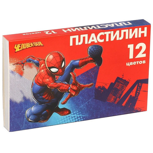 Пластилин 12 цветов 180 г Супергерой, Человек-паук - Marvel фото 2