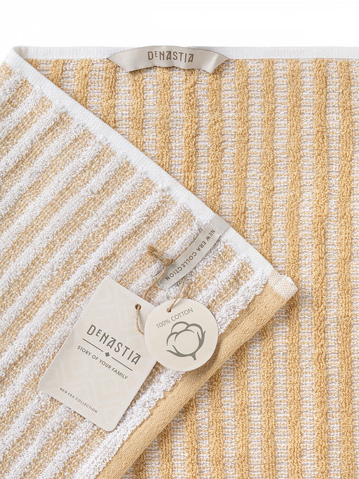 Полотенце махровое 70x140 бежевый махровая ткань - Denastia фото 2