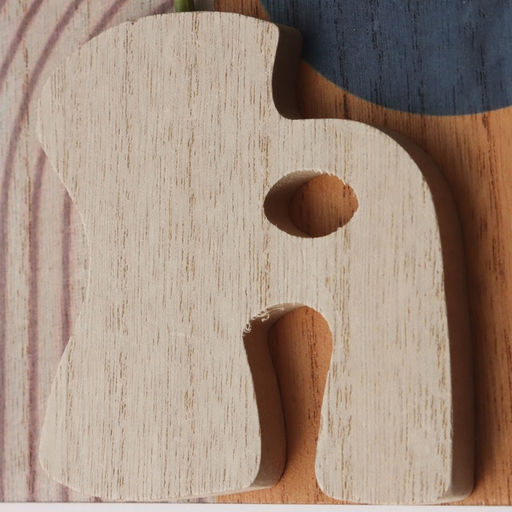 Настенные крючки декоративные Абстракция с цветком, дерево, 1.5?19.5?23.5 см