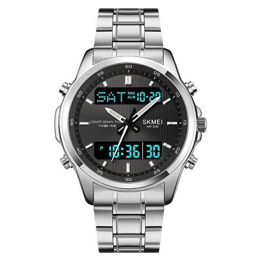 Часы наручные Skmei мужские электронные 2049silver-black