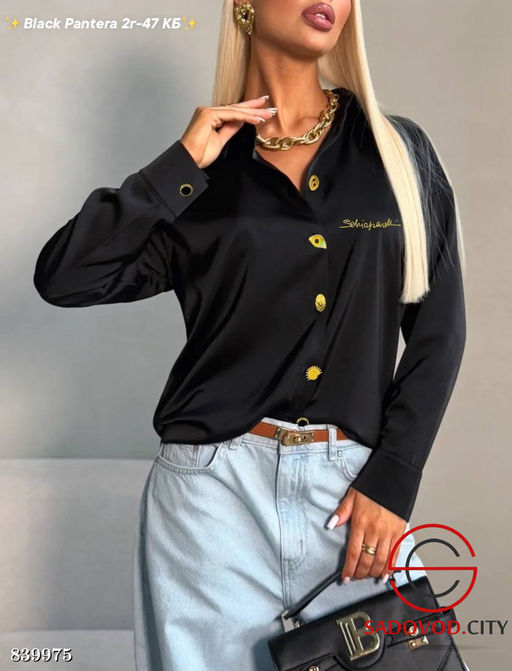 Рубашка женская однотонная - Bruno фото 5