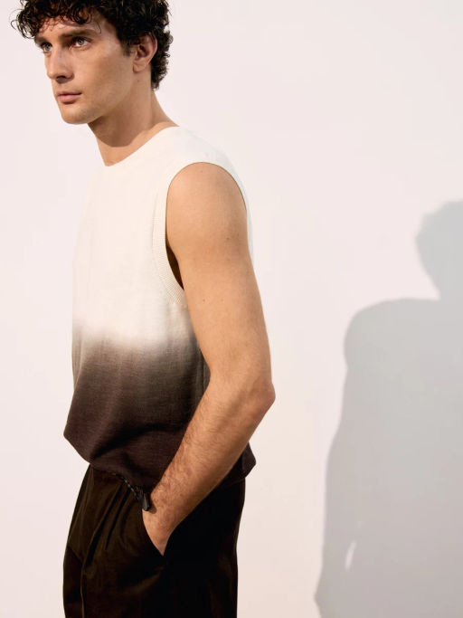 Джемпер без рукавов с добавлением льна ZR2605043308-27 / Zarina