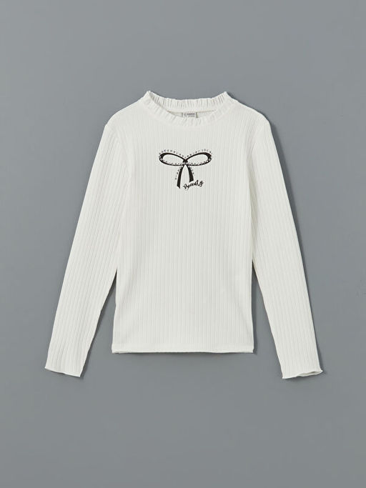 Bisiklet Yaka K?z ?ocuk Ti??rt