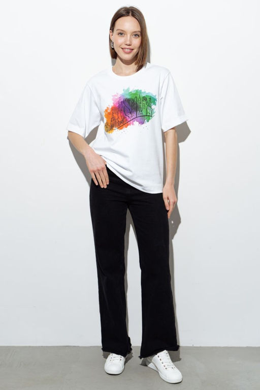 ФУТБОЛКА ЖЕНСКАЯ арт. 1900W-20282.1F-921.1231 - Almando melado фото 2