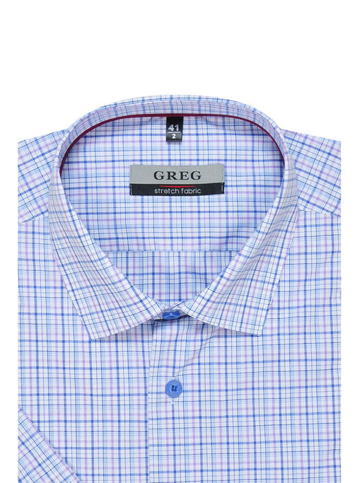 Сорочка мужская короткий рукав GREG 275/108/3100/1p STRETCH  фото 2