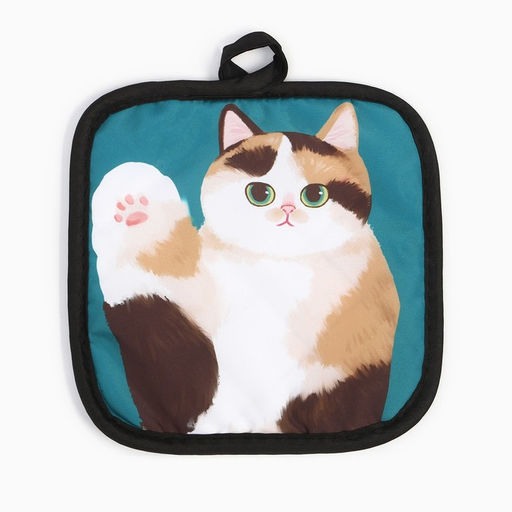 Прихватка Доляна Котики Василий 17*17 см 100% п/э  фото 2